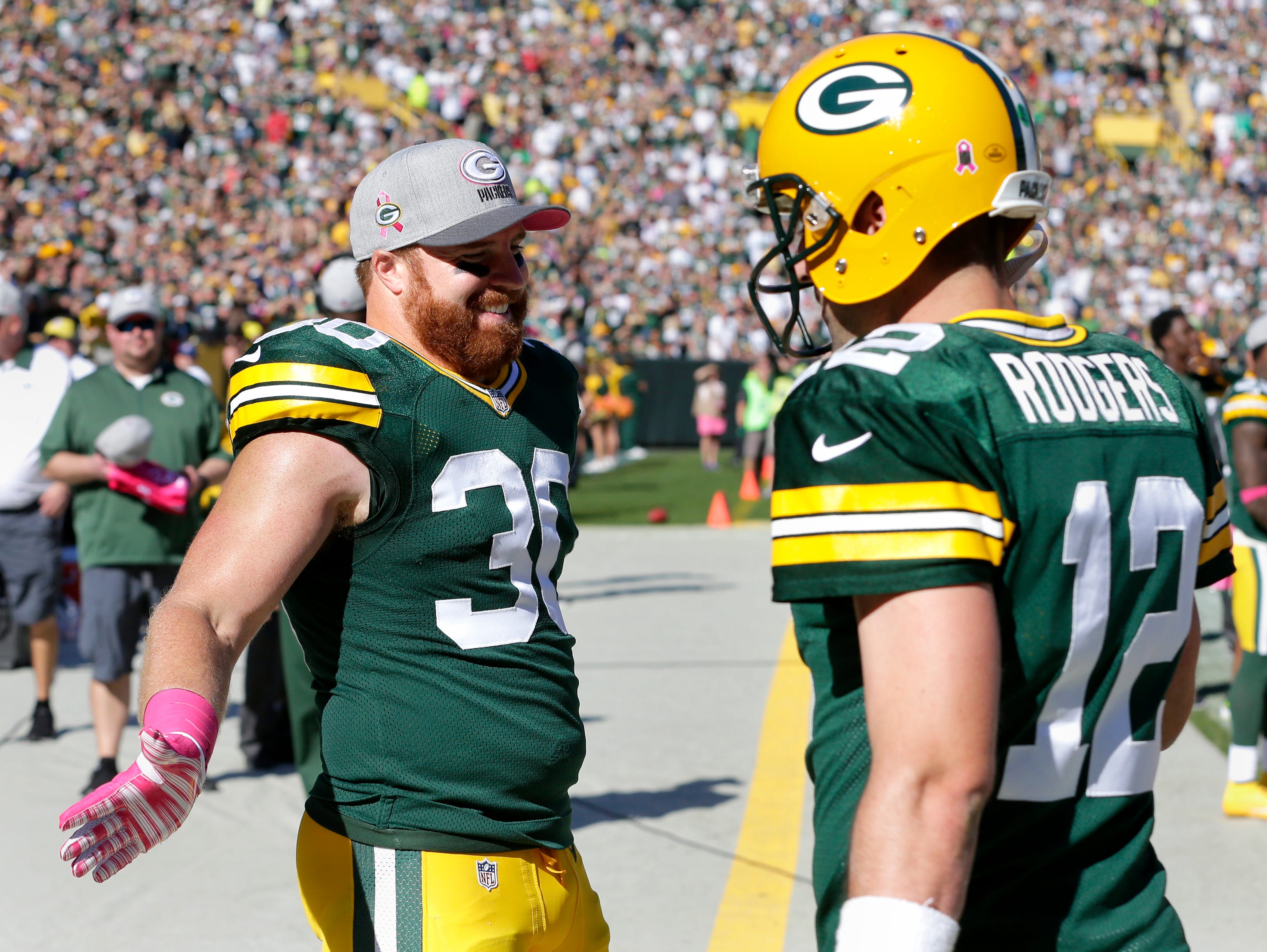 aaron rodgers captain jersey